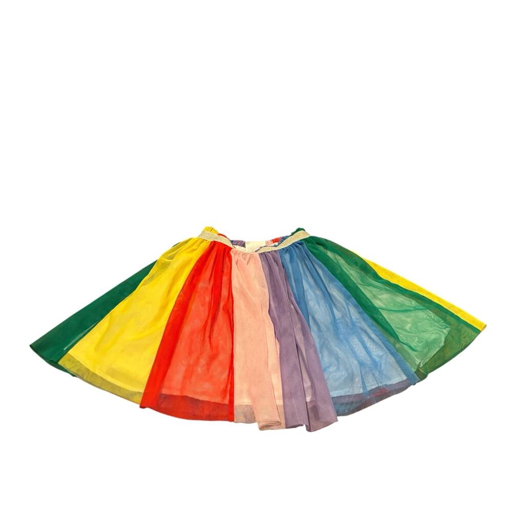 Gorgeous Hanna Andersson rainbow tulle skirt, Size 8 (130)